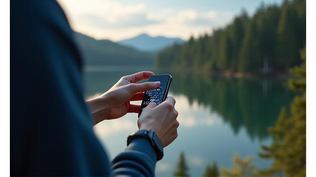 Osoba odkładająca telefon, symbolizująca cyfrowy detoks i redukcję stresu.