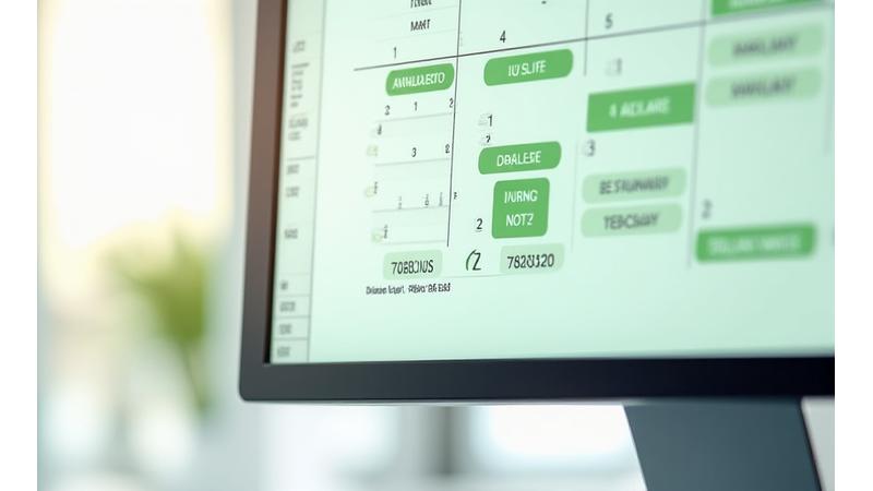 Zrzut ekranu z interaktywnego kalendarza rezerwacji online, z zaznaczonymi wolnymi terminami na konsultacje wellness.