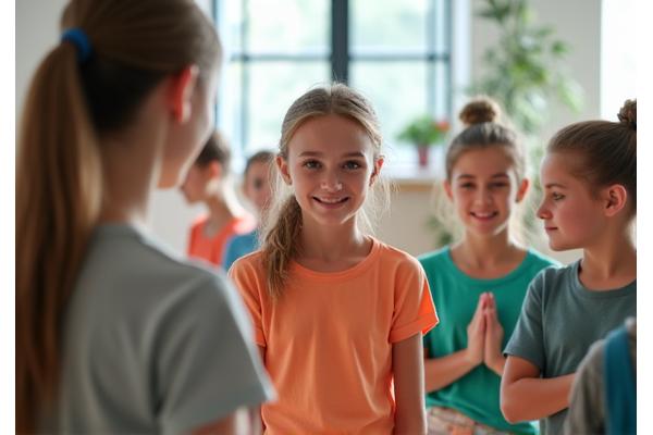 Uczniowie na zajęciach wellness w ramach partnerstwa ze szkołą