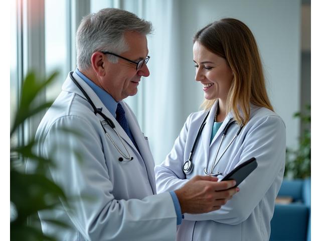 Lekarz lub specjalista wellness w trakcie konsultacji z pacjentem, podkreślający wagę profesjonalnej porady medycznej.